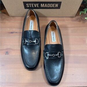Steve Madden P Quarrel Black Bit Loafers